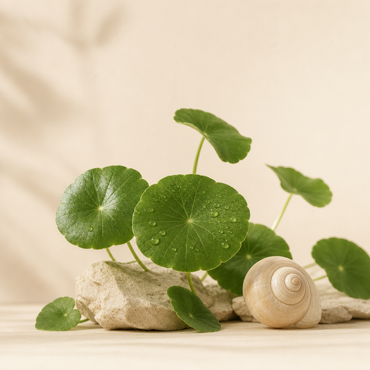 Snail mucin and Centella Asiatica ingredients used in Korean skincare