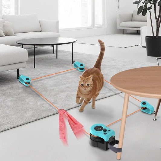 ChaseWhisker™ – Ejercicio Divertido para Gatos Perezosos 😺💨